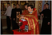 Престольный праздник в Хабаровской духовной семинарии (13 апреля 2010 )