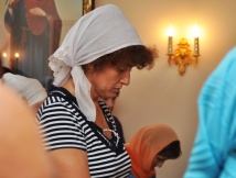 Молебен пред иконой Пресвятой Богородицы «Всецарица», пятилетие храма, расположенного на территории онкологического центра. 31 августа 2011