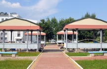 Молебен пред иконой Пресвятой Богородицы «Всецарица», пятилетие храма, расположенного на территории онкологического центра. 31 августа 2011