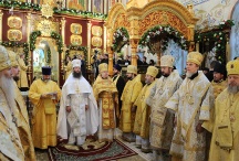 Первосвятительский визит в Иркутскую епархию. Божественная литургия в Знаменском женском монастыре Иркутска. Хиротония архимандрита Серафима (Кузьминова) во епископа Каменского и Алапаевского