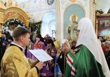 Первосвятительский визит в Иркутскую епархию. Божественная литургия в Знаменском женском монастыре Иркутска. Хиротония архимандрита Серафима (Кузьминова) во епископа Каменского и Алапаевского