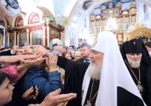 Первосвятительский визит в Иркутскую епархию. Божественная литургия в Знаменском женском монастыре Иркутска. Хиротония архимандрита Серафима (Кузьминова) во епископа Каменского и Алапаевского