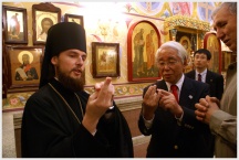 Делегация японской префектуры Хёго в кафедральном соборе Хабаровска и в Хабаровской семинарии (19 сентября 2009 года)