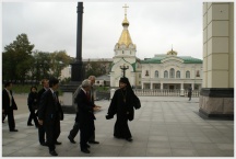 Делегация японской префектуры Хёго в кафедральном соборе Хабаровска и в Хабаровской семинарии (19 сентября 2009 года)