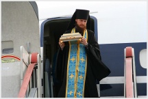 Прибытие в Хабаровск святынь, переданных в дар дальневосточной земле Святейшим Патриархом Московским и всея Руси Алексием (7 июня 2008 года)